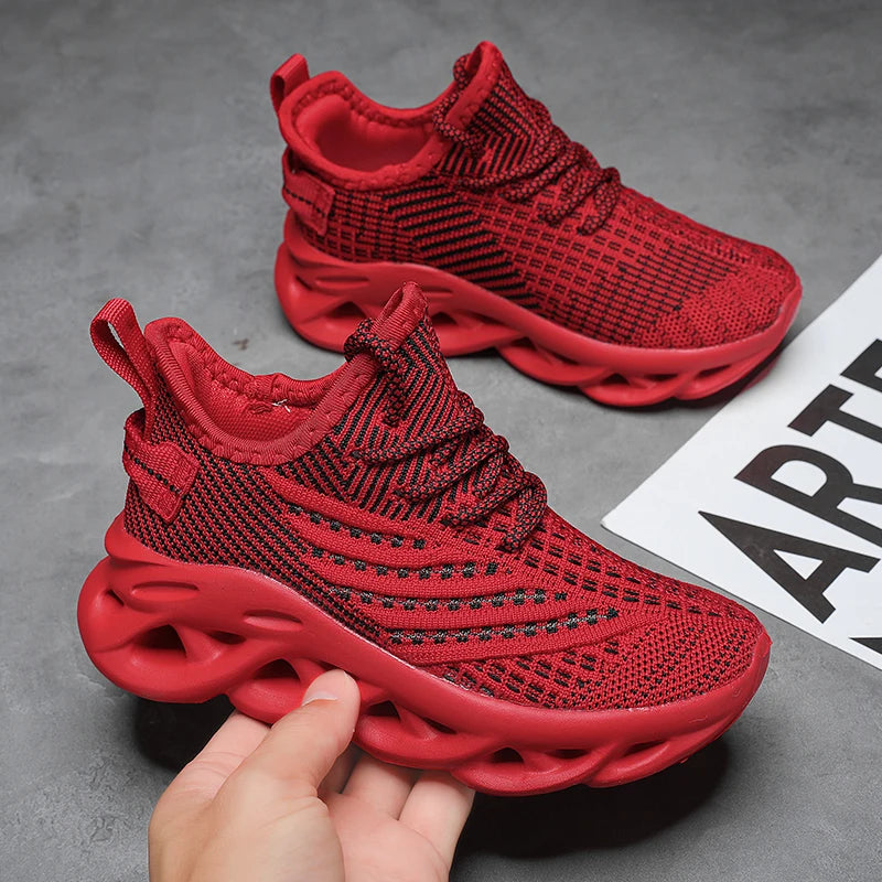 New Mesh Kids Running Shoes Outdoor Youngsters Teens Casual Walking Student Fashion Sneakers Breathable Soft Children Sports