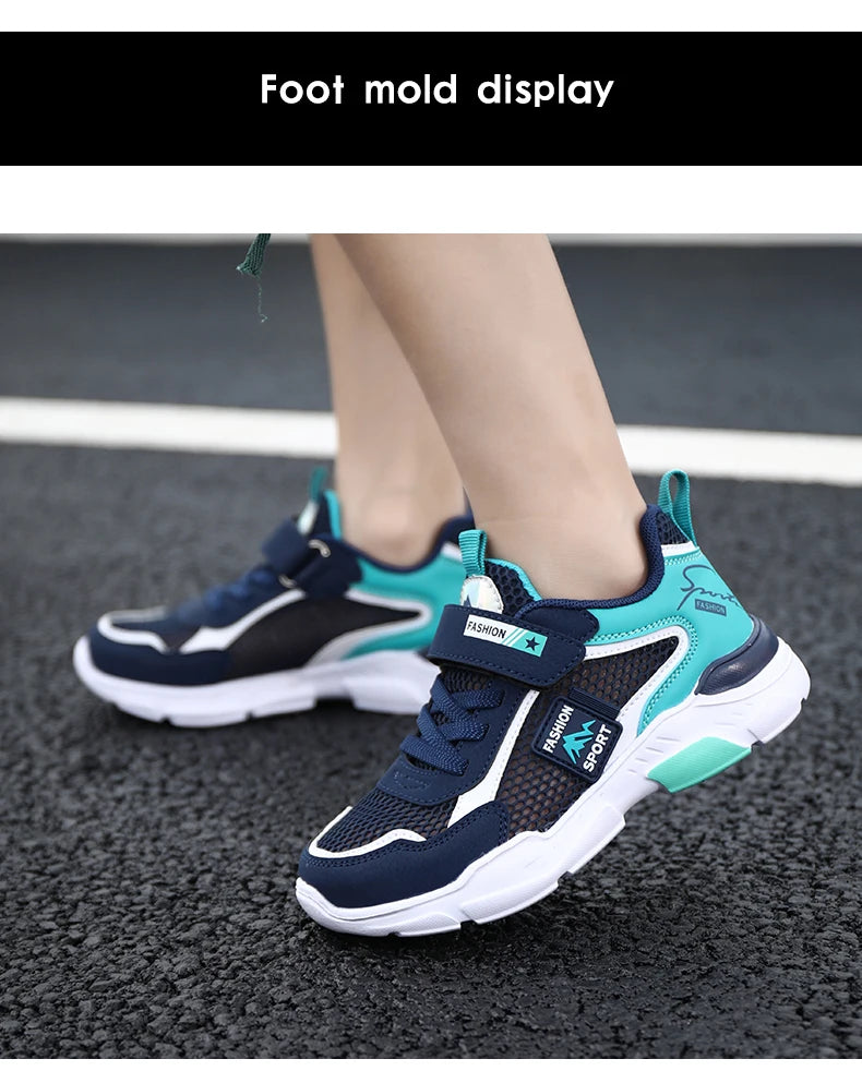 Single Net Children's Shoes Boys Sneakers Summer Breathable Non-slip Surface Girls Casual Tennis Sports Running Outdoor Shoes