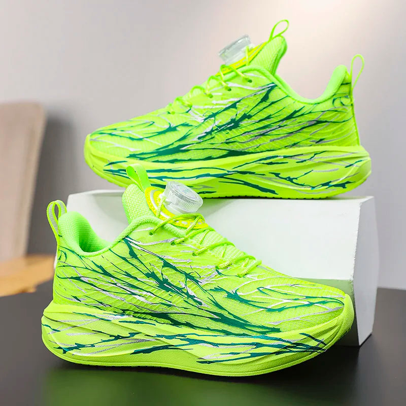 2025 New Arrival Children Sneakers for Boys Air Mesh Breathable Running Sports Shoes Kids Girls Flat Casual Shoes Big Size 40