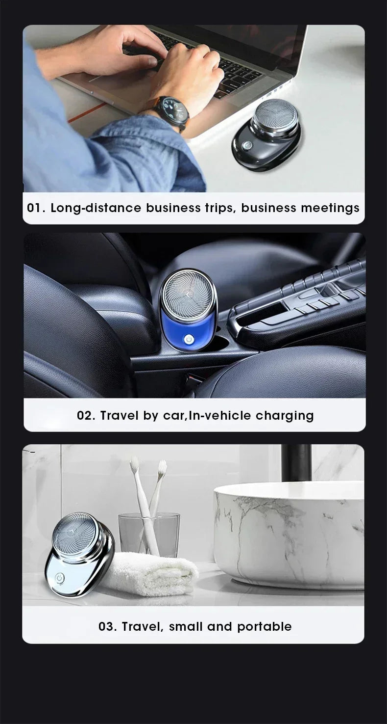 2025 Upgraded MNI Men's Shaver - IPX7 USB-C Fast Charge, 9000RPM Wet&Dry Trimmer shaving machine for men back razor