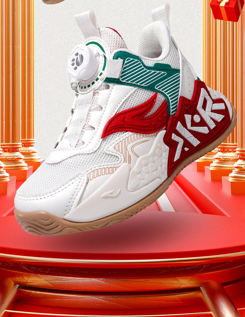 High Quality Children's Sneakers Boys Basketball Shoes Breathable Running Sports Shoes Outdoor Non-slip Kids Basket Trainers