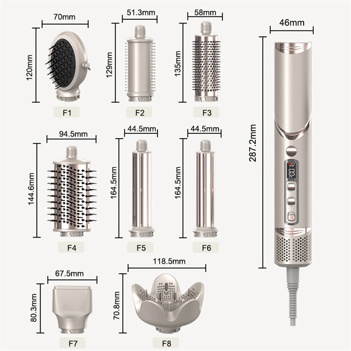 New Folding Hair Dryer Negative Ion Home Hot Air Comb Set Wind Salon Hair Styler Tool Professional Hair Dryer EU Plug,A