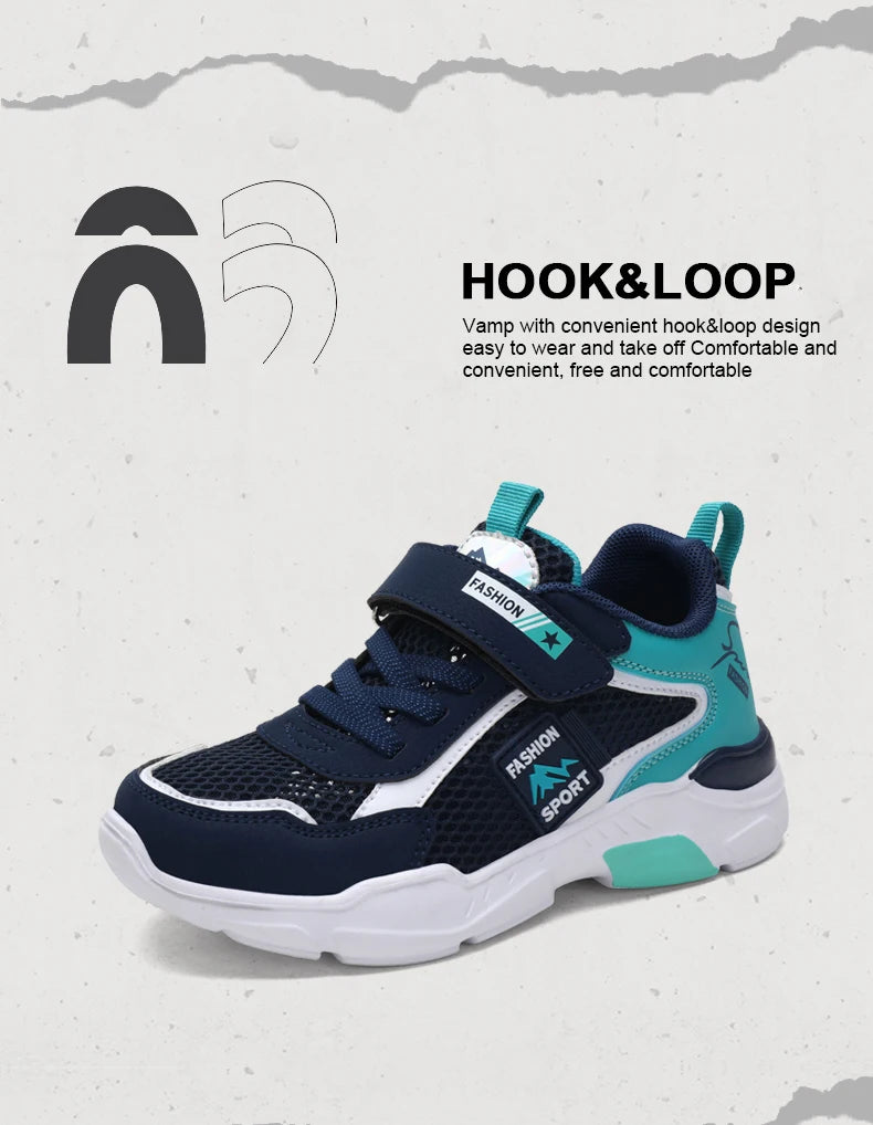 Single Net Children's Shoes Boys Sneakers Summer Breathable Non-slip Surface Girls Casual Tennis Sports Running Outdoor Shoes