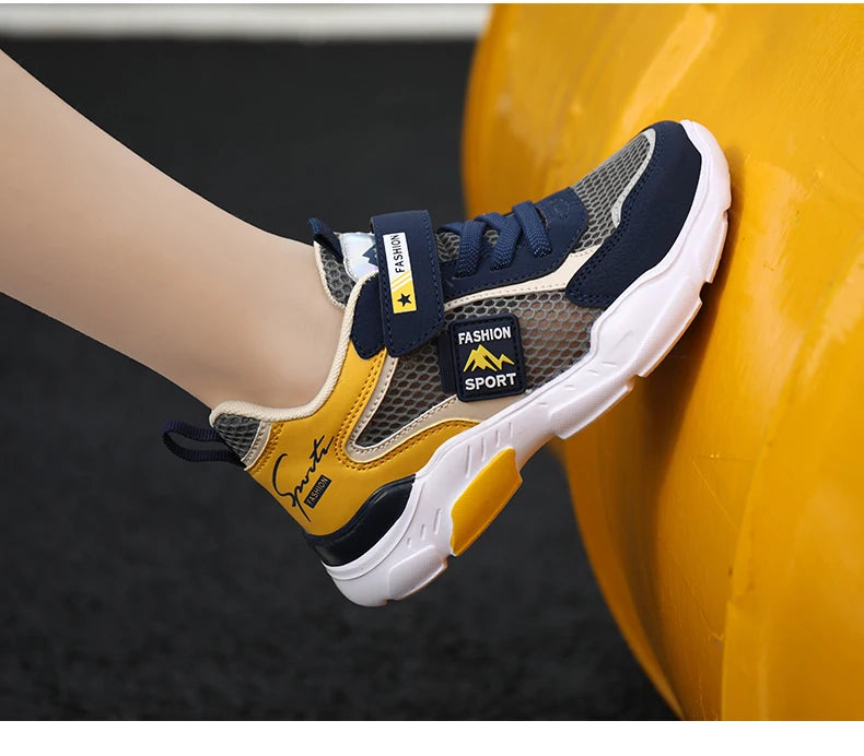 Single Net Children's Shoes Boys Sneakers Summer Breathable Non-slip Surface Girls Casual Tennis Sports Running Outdoor Shoes