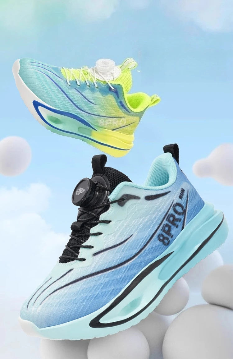 Four Season Kids Sneakers High-quality Ultra Light Anti Slip Button Up Training Shoes Comfort Girls Boys Outdoor Walk Run Shoes