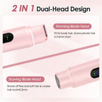 Electric Shaver for Women Wet & Dry Hair Razors 2 in 1 Double Head Dual Bikini Hair Trimmer Painless Hair Remover For Body Leg