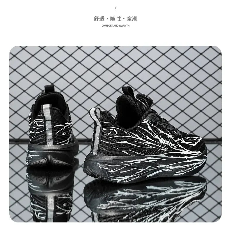 2025 New Arrival Children Sneakers for Boys Air Mesh Breathable Running Sports Shoes Kids Girls Flat Casual Shoes Big Size 40