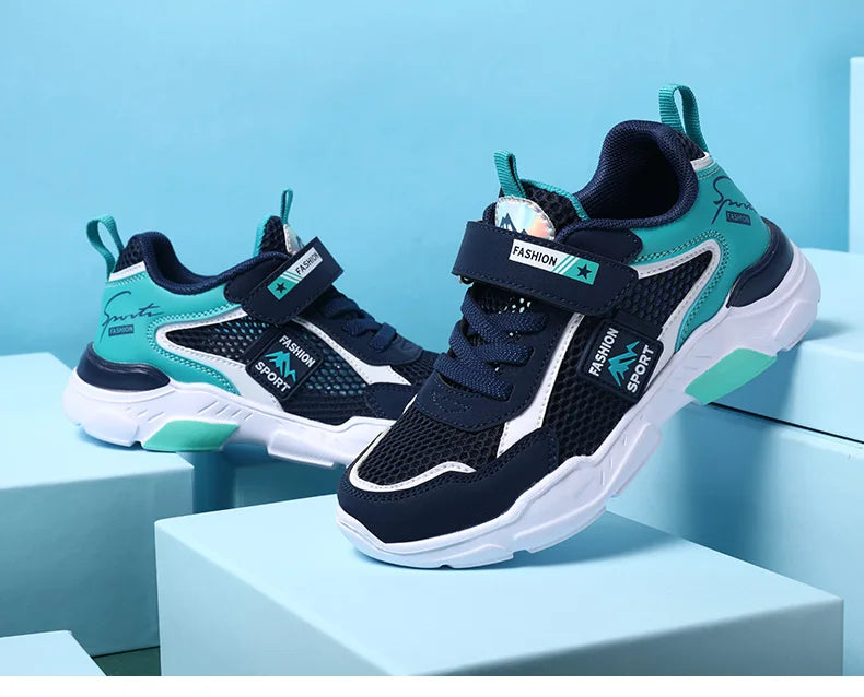 Single Net Children's Shoes Boys Sneakers Summer Breathable Non-slip Surface Girls Casual Tennis Sports Running Outdoor Shoes