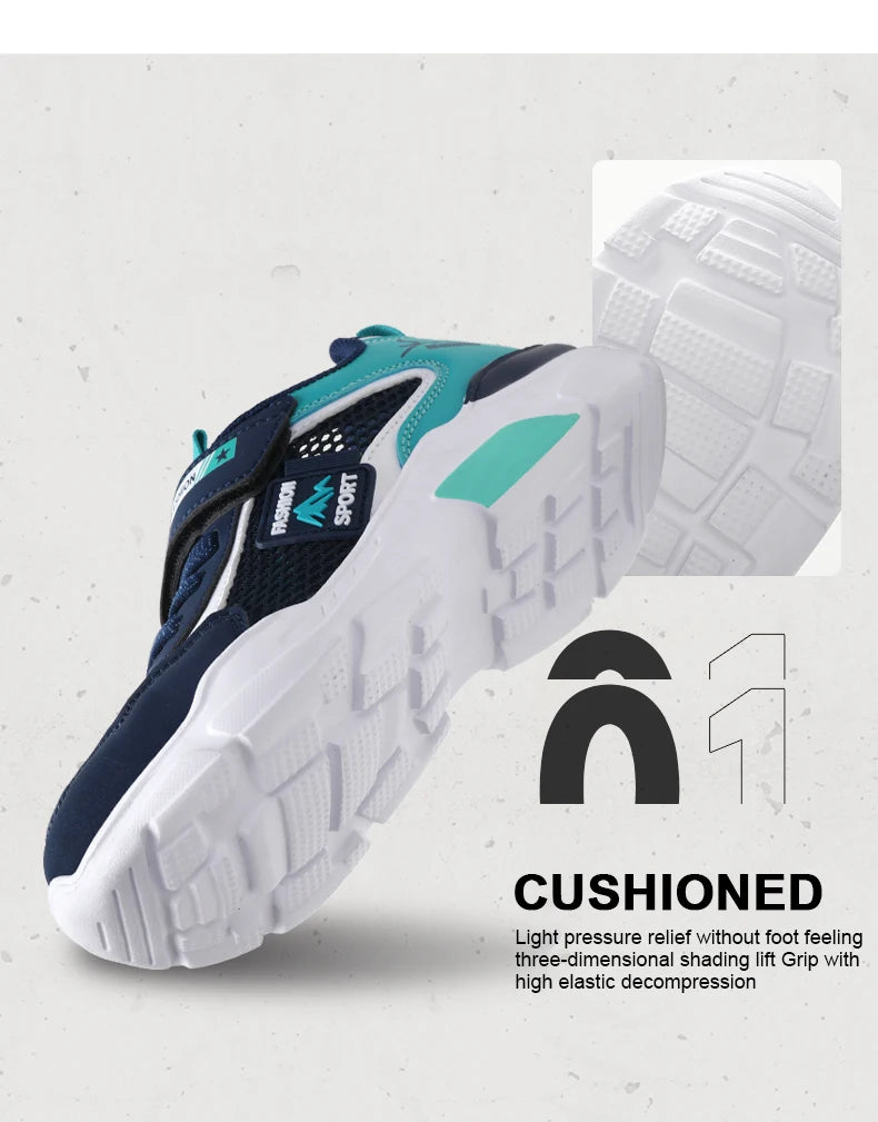 Single Net Children's Shoes Boys Sneakers Summer Breathable Non-slip Surface Girls Casual Tennis Sports Running Outdoor Shoes