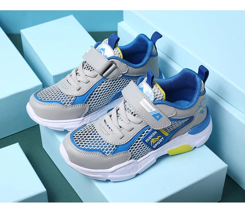 Single Net Children's Shoes Boys Sneakers Summer Breathable Non-slip Surface Girls Casual Tennis Sports Running Outdoor Shoes