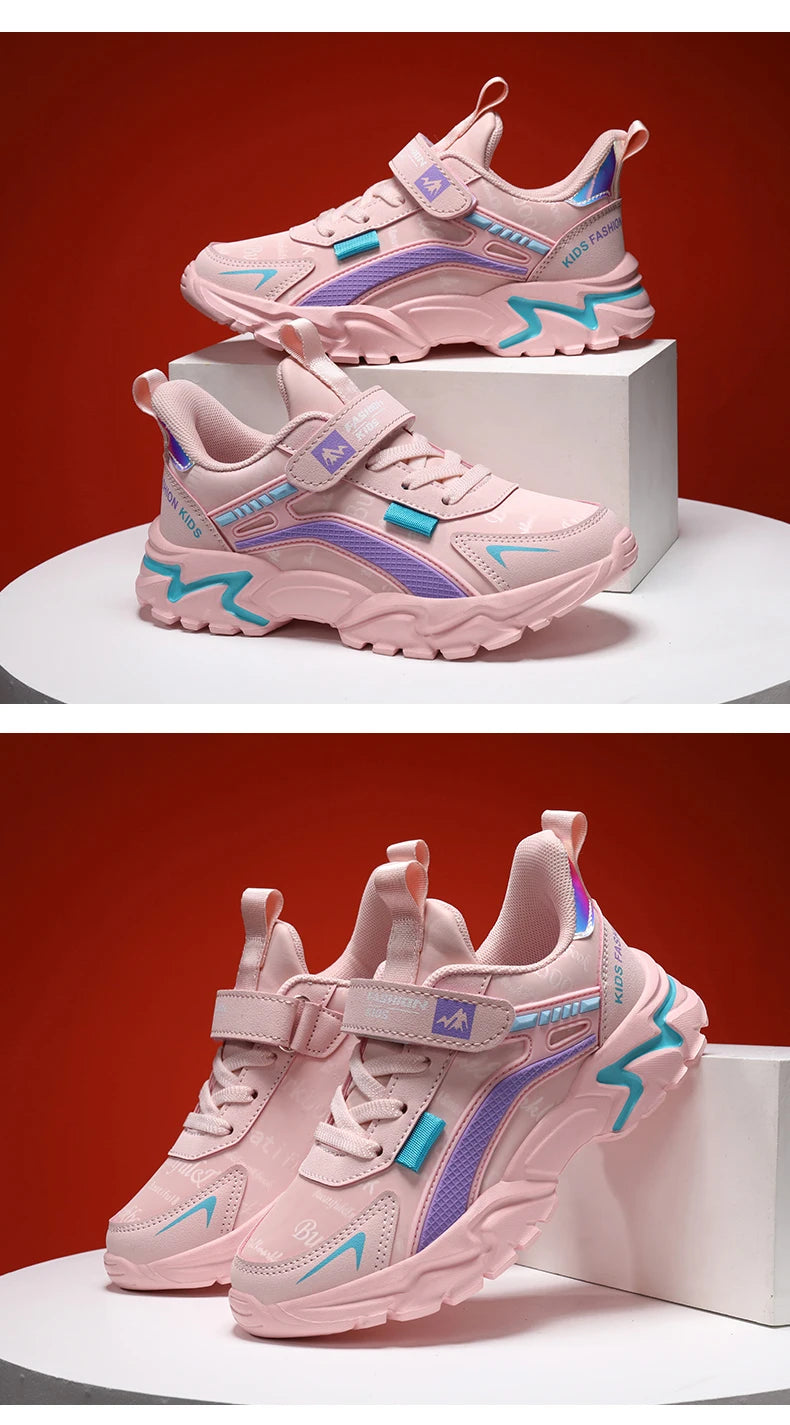 Kids Girls Shoes Running School Casual Sports Breathable Non-slip Sneakers Basketball Children Outdoor Walking Tennis All Season